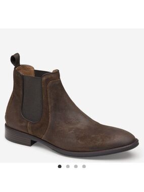 Johnston & Murphy Henrick Chelsea Boot Tan Waxed Suede Sz 11M